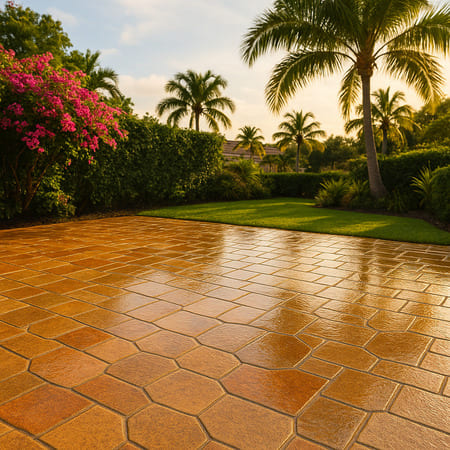 Natural Stone Paver Sealing
